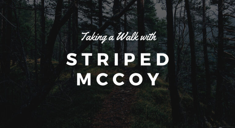 Taking A Walk with Striped McCoy